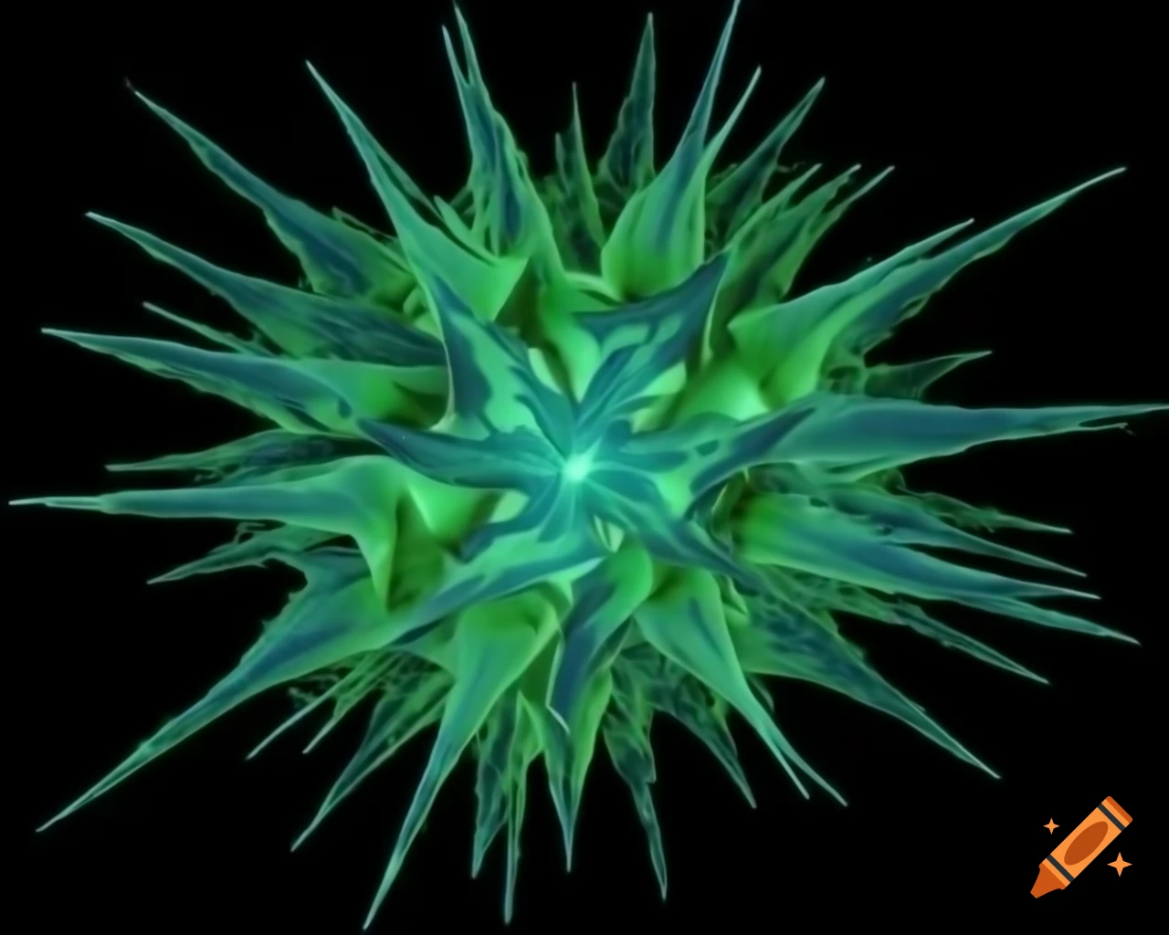 Hyperrealistic 3D render of genetics and electron microscope details