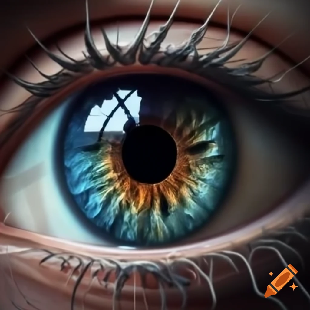 AI technology scanning an eye