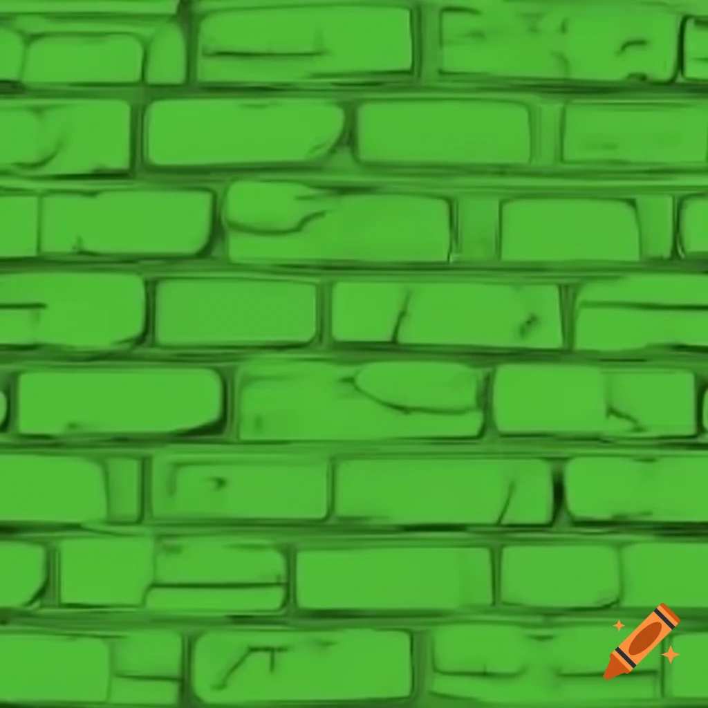 Seamless green brick wall texture