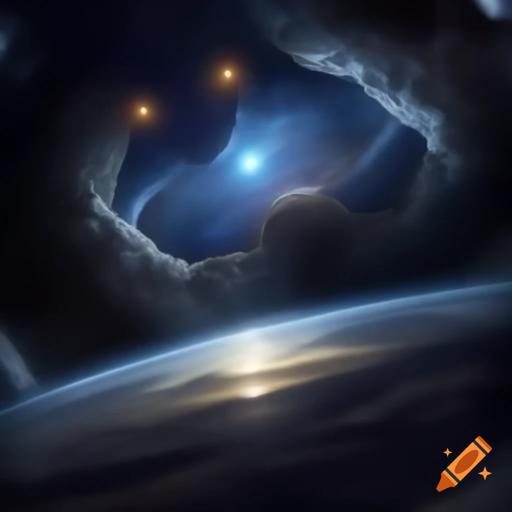 Majestic Forerunner ringworld from Halo: Horizon in space