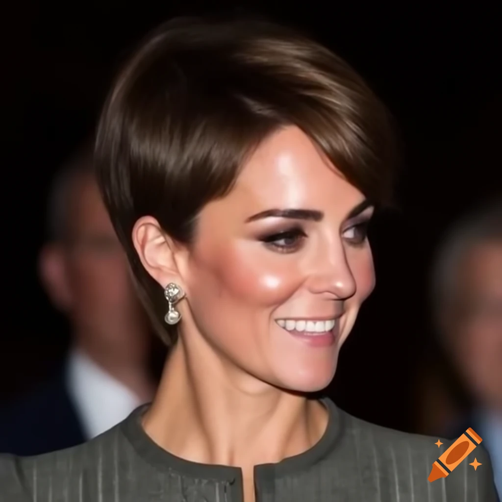Catherine Middleton showcases chic pixie cut with textured top and shaved sides