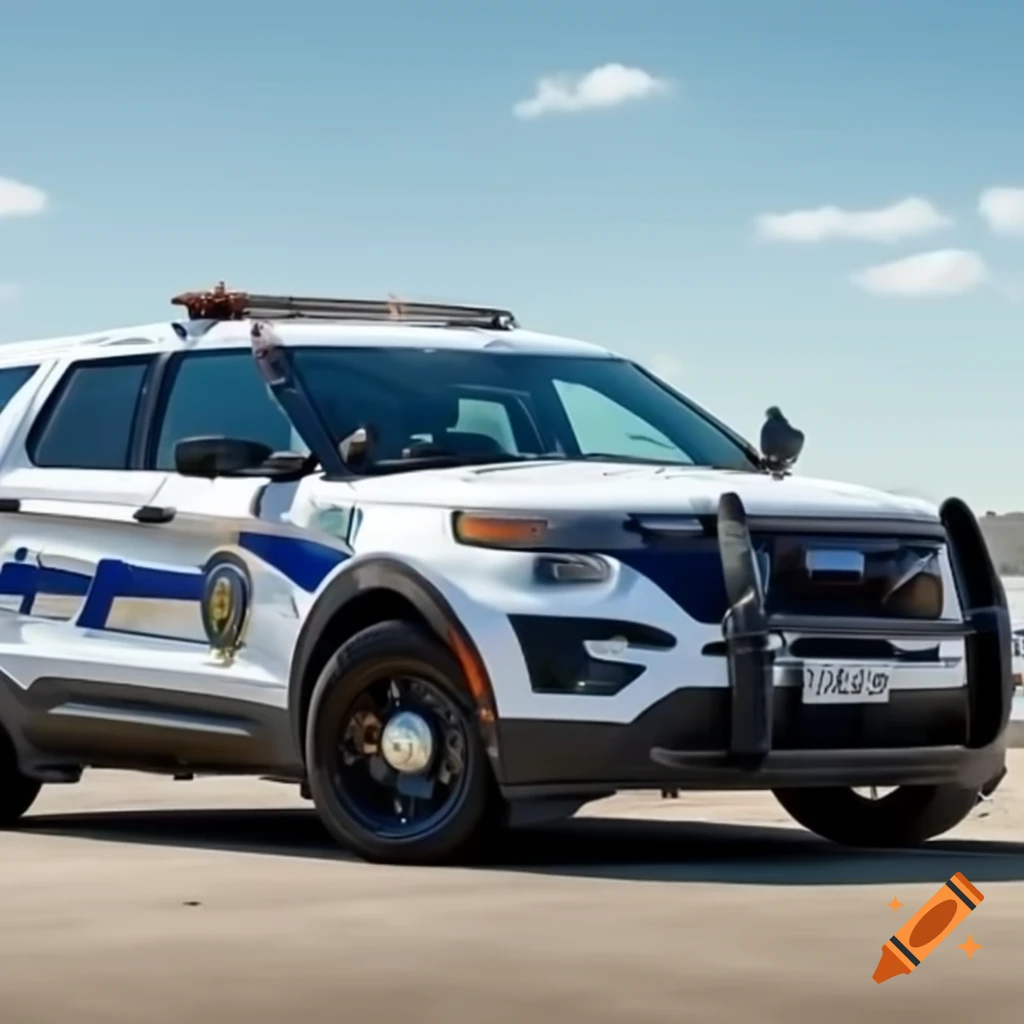 Minimalist paint scheme for Austin Texas police Ford Explorer