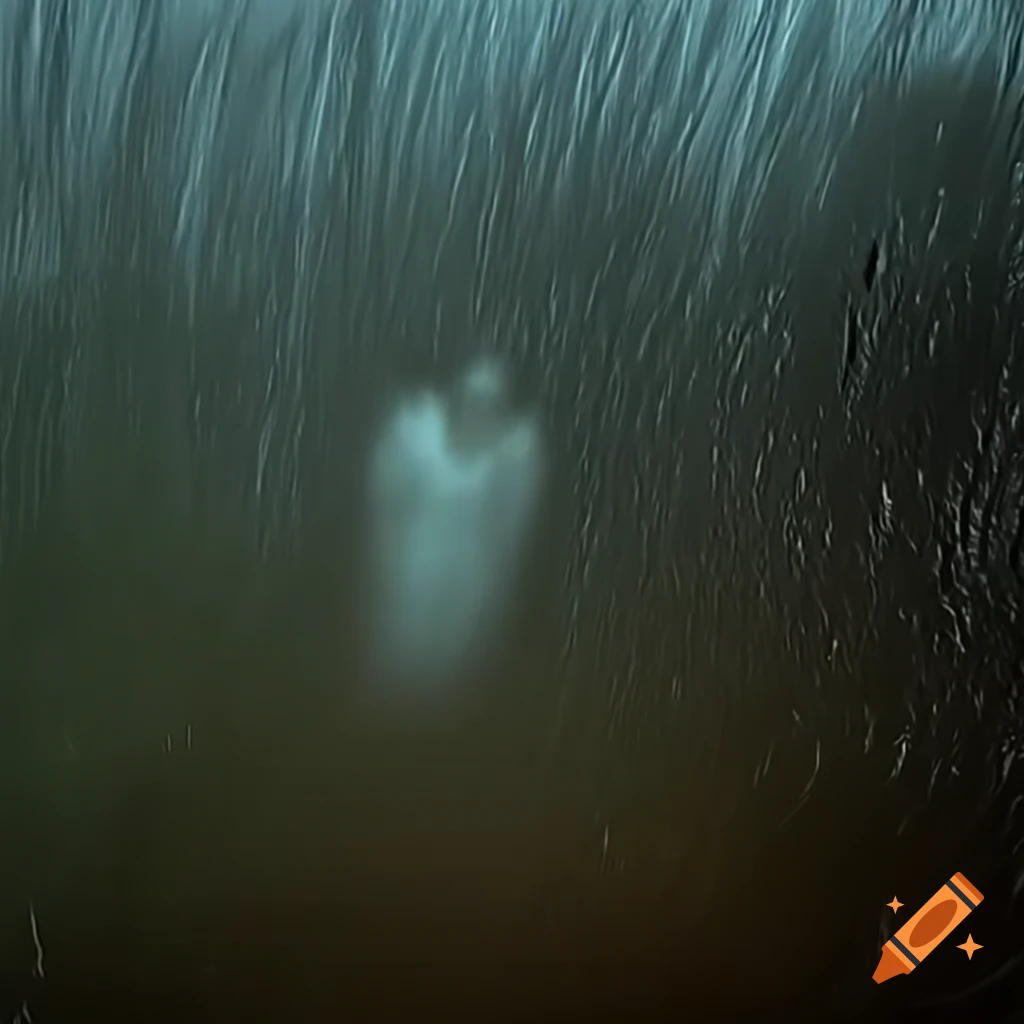 Ethereal VHS footage of a creepy scene captured on trailcam