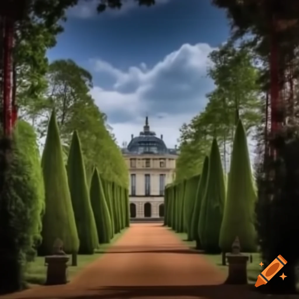 Majestic royal palace architecture