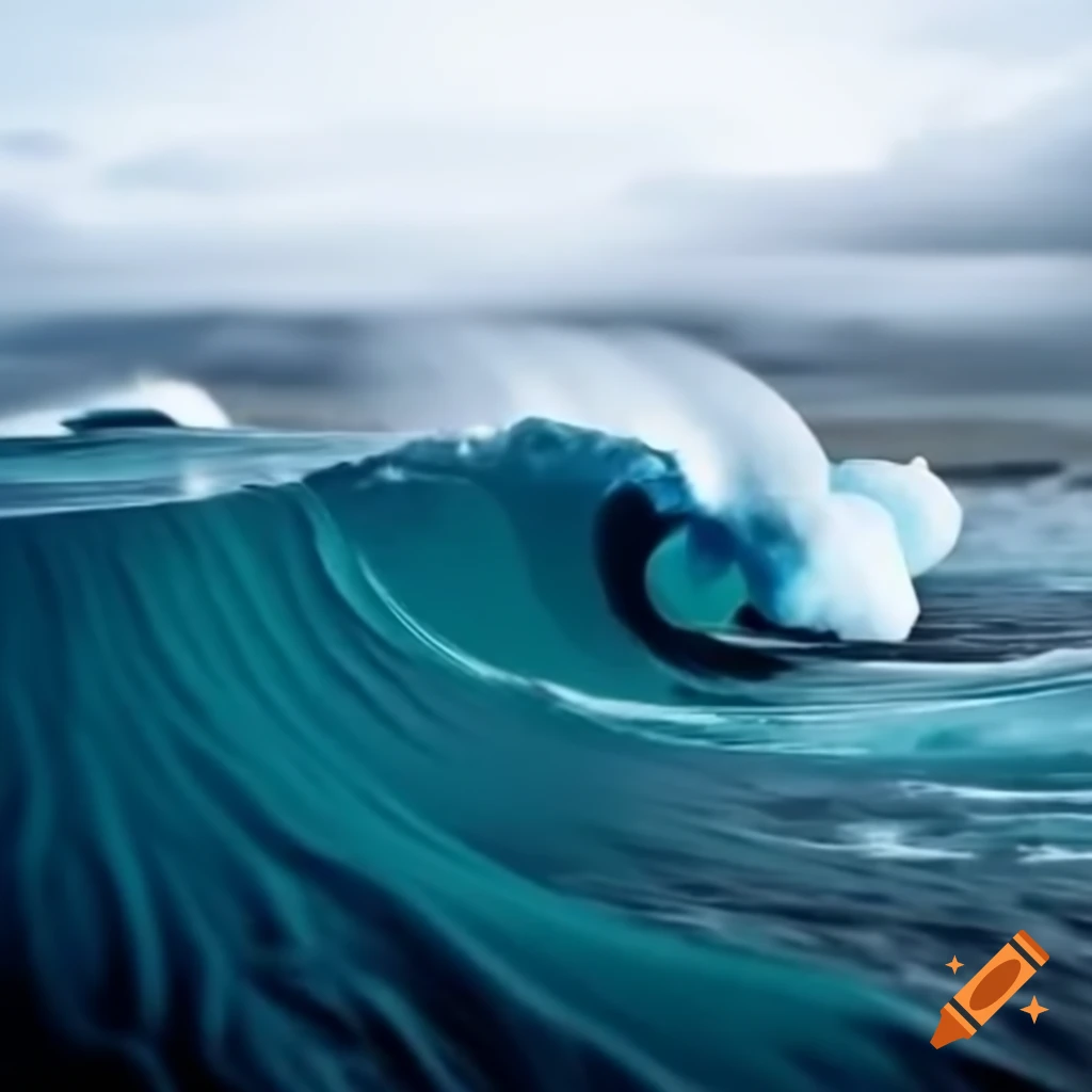 Historical photo of a tsunami from 50 years ago
