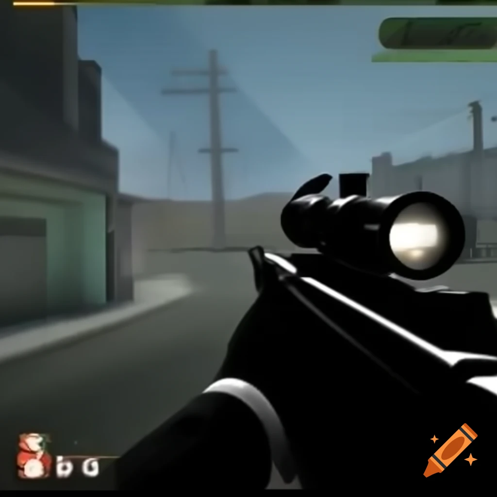 First person shooter game screenshot