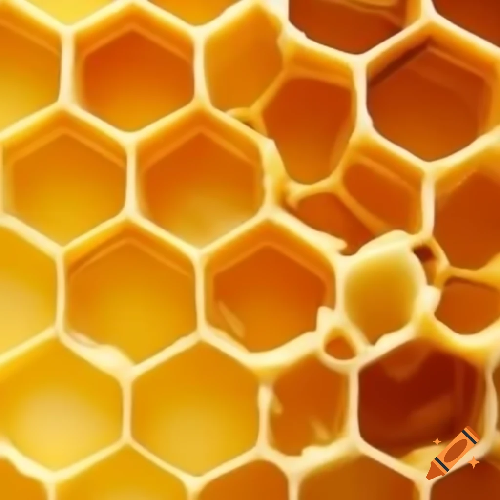 Close-up of honeycomb structure