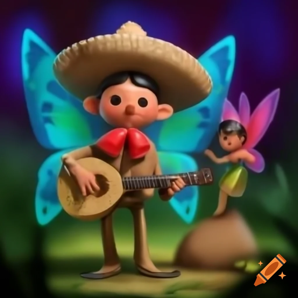 Mariachi band featuring tiny winged fairies