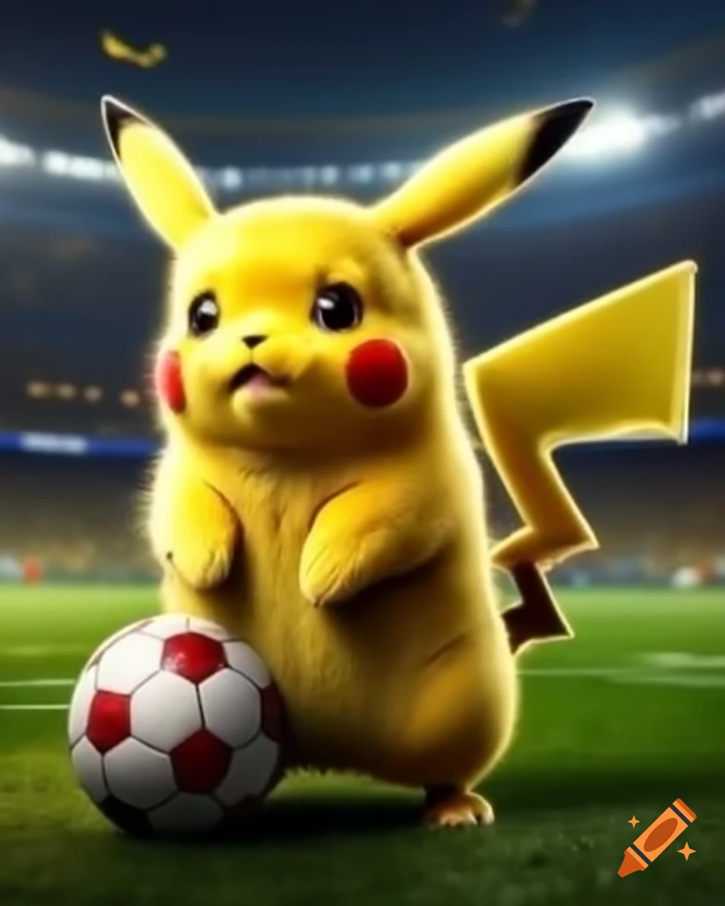 Pikachu as a football coach