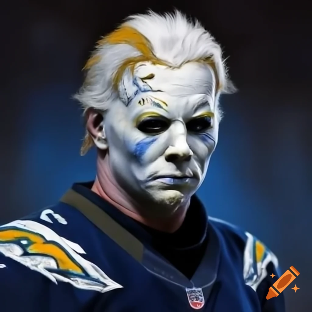 Michael myers themed chargers merchandise on craiyon