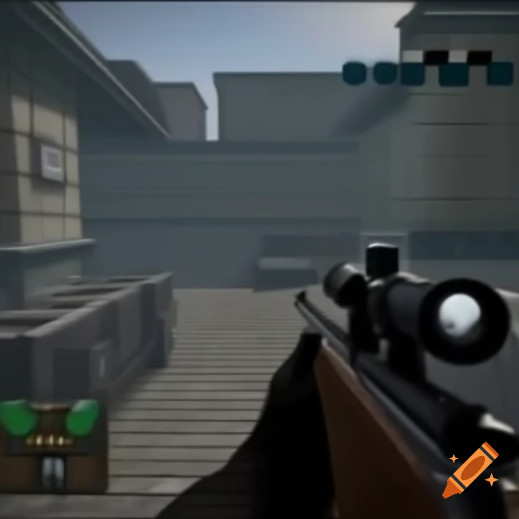 First person shooter game screenshot