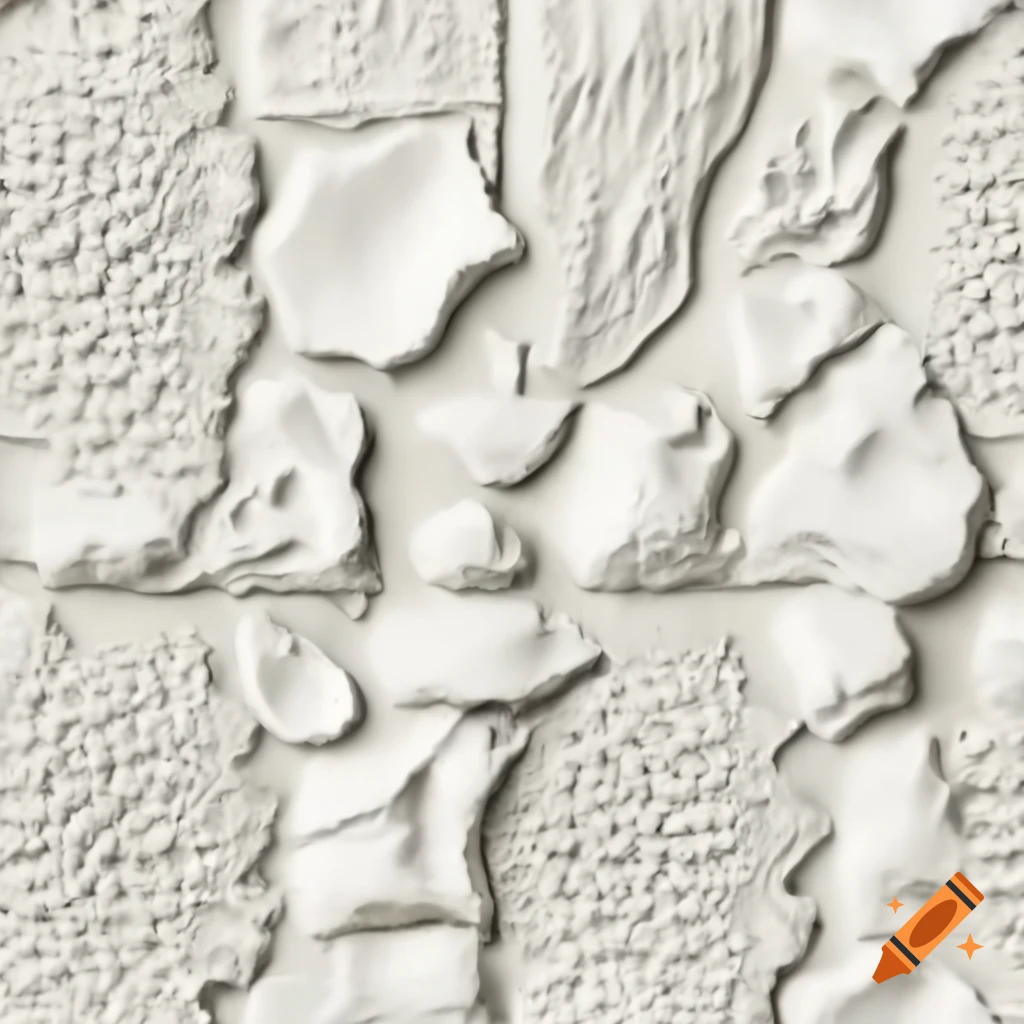High-resolution plaster wall texture with intricate details and crevices