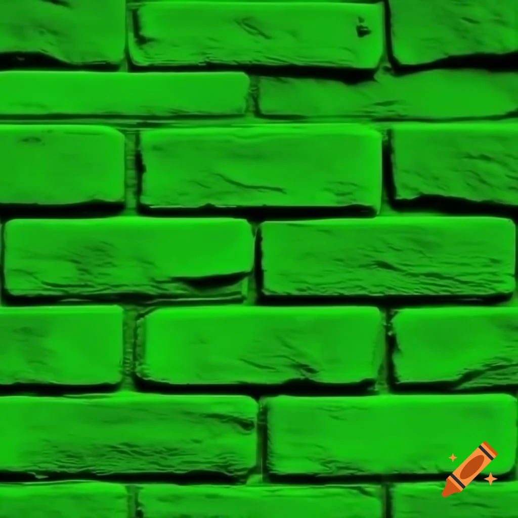 Seamless green brick wall texture