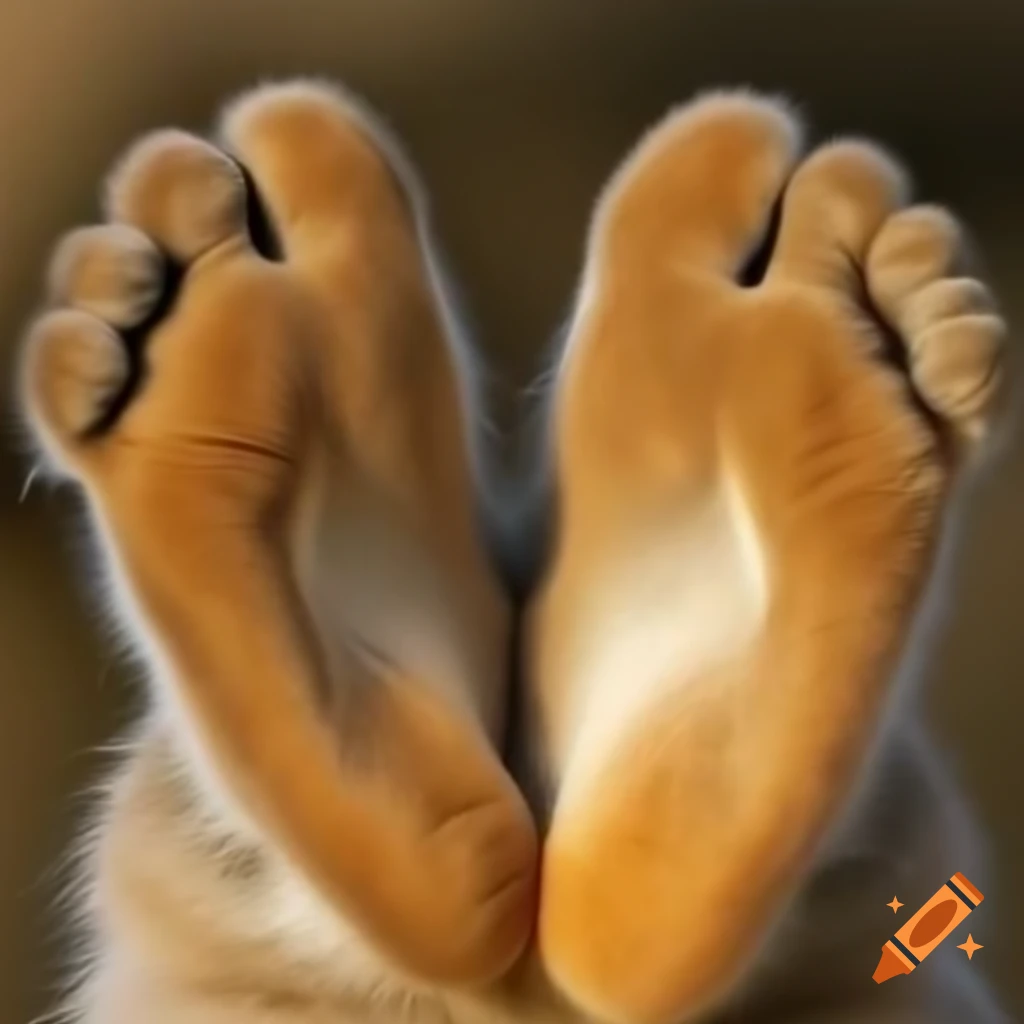 Close-up of Nesquik Bunny's big brown feet