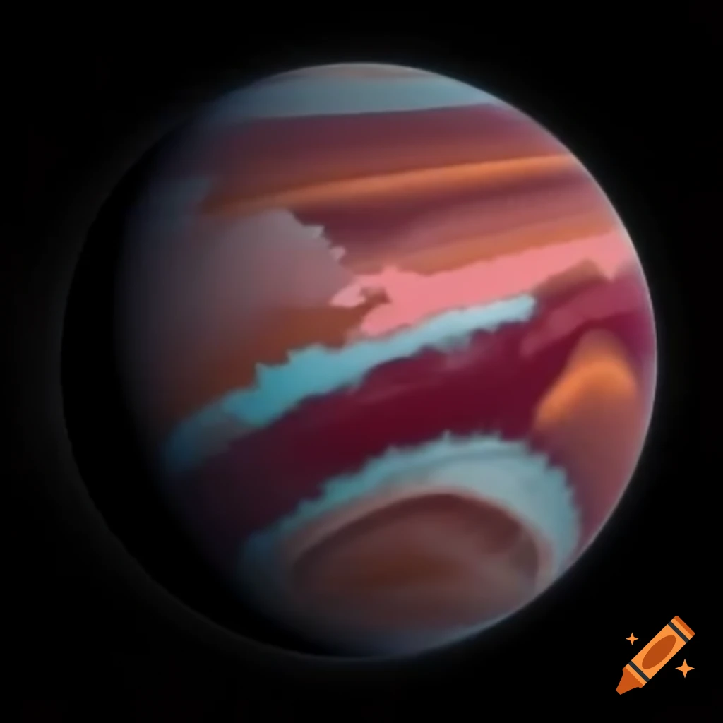 Abstract depiction of a ham planet