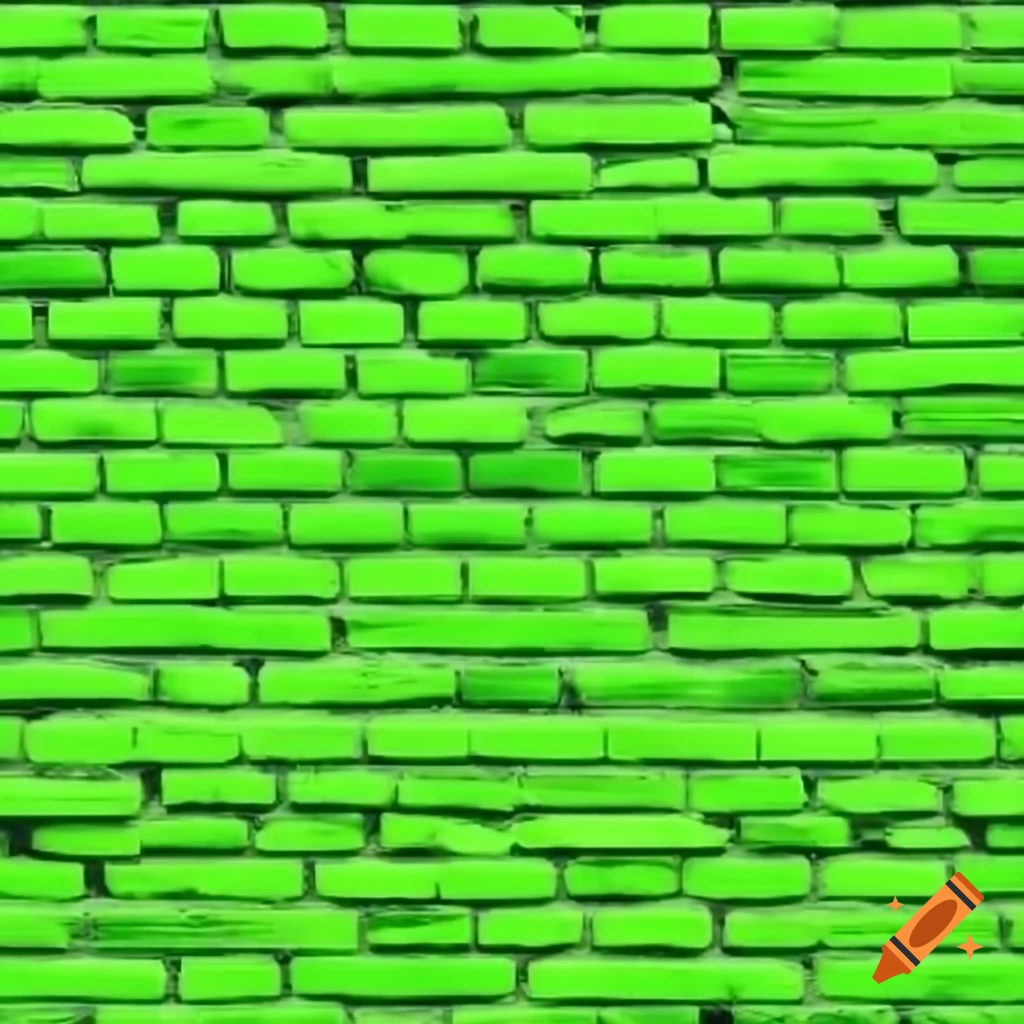 Seamless green brick wall texture