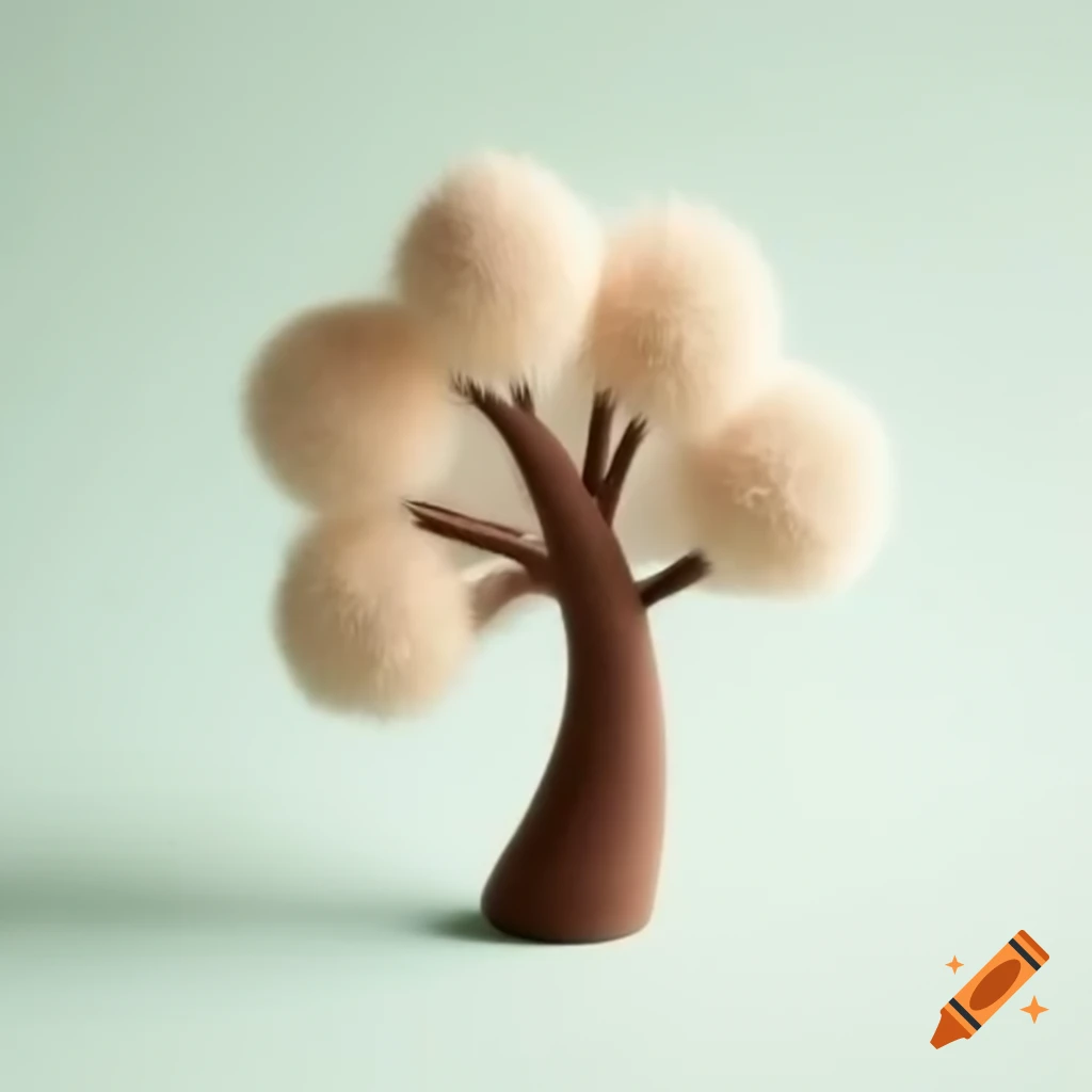 Soft felt tree craft