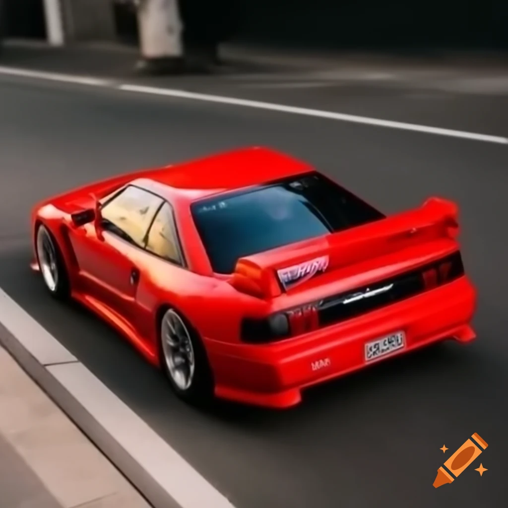 Red toy BMW M3 E36 model