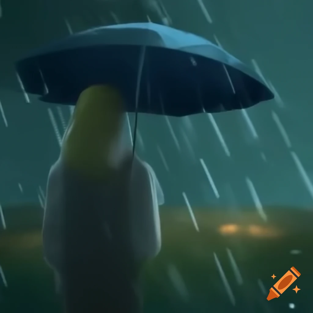 Heavy rain scenery