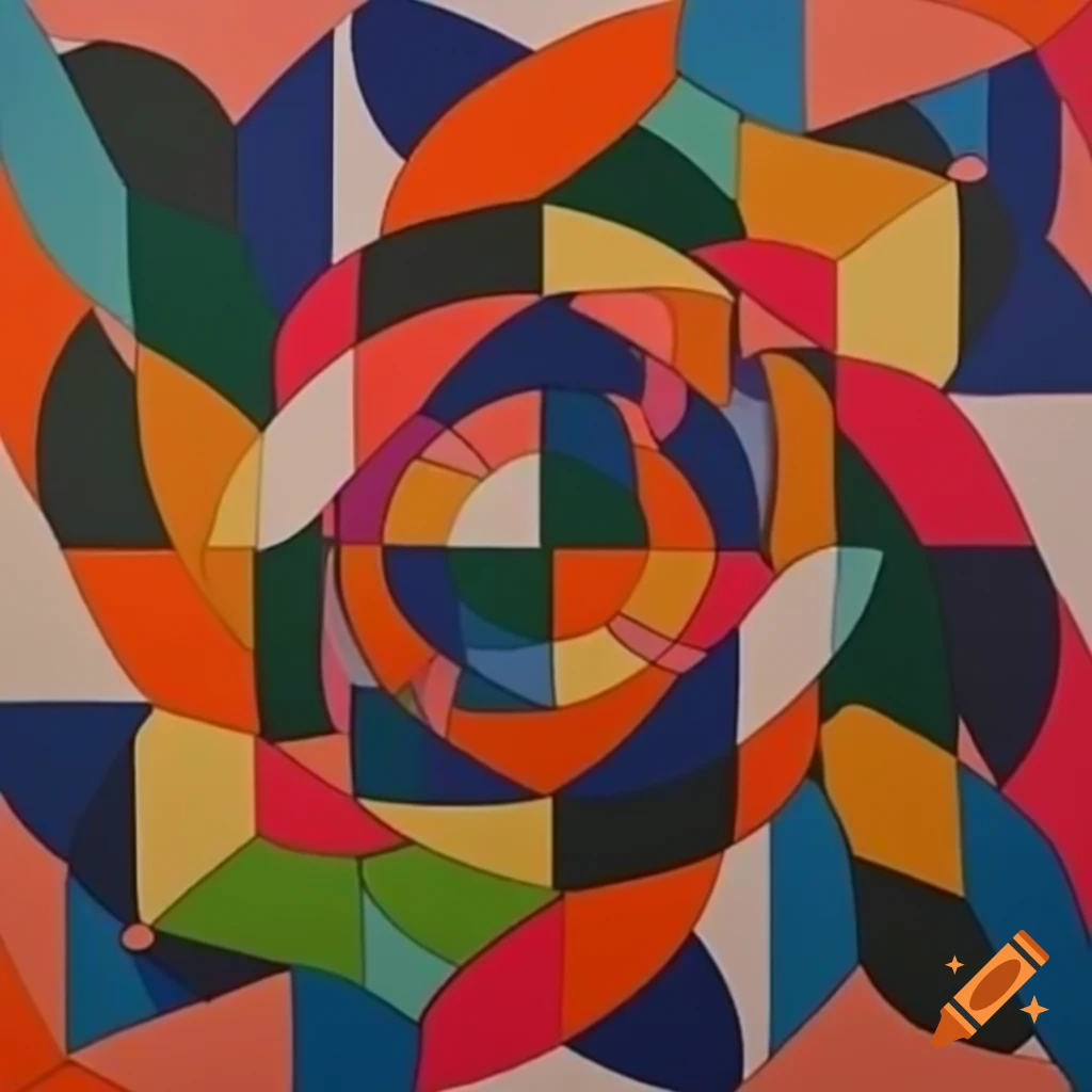 Non-objectivism art composition