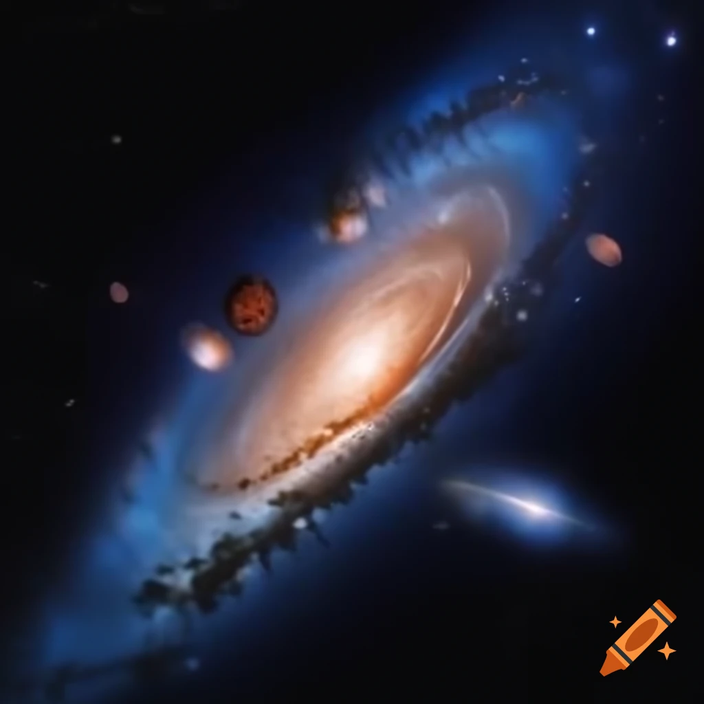 Vast and colorful galaxy view