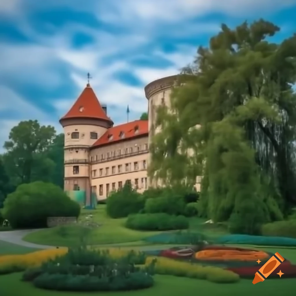 Unclear description, potential palace image
