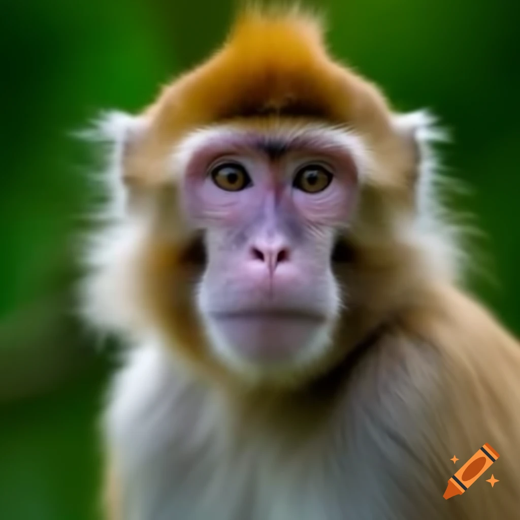 Monkey in natural habitat