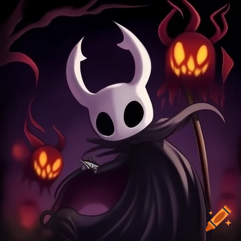 Hollow Knight Halloween themed artwork