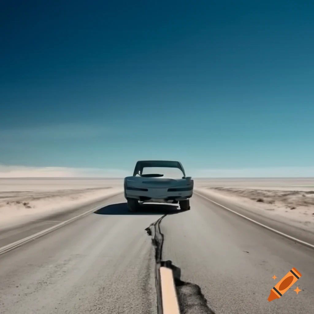 Car parked on a dead end road