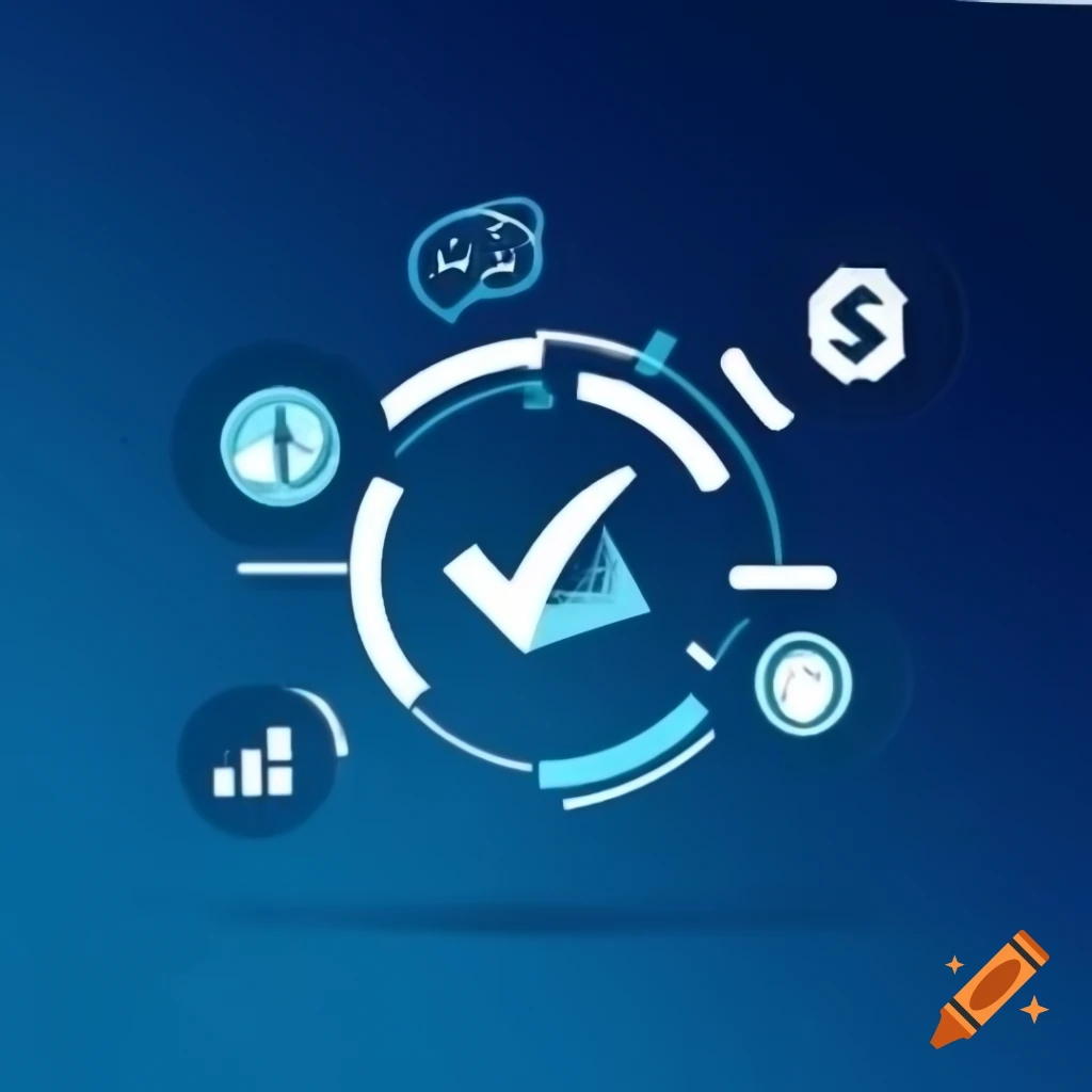 Background image with icons for process improvement, finance, and cloud computing, aligned horizontally