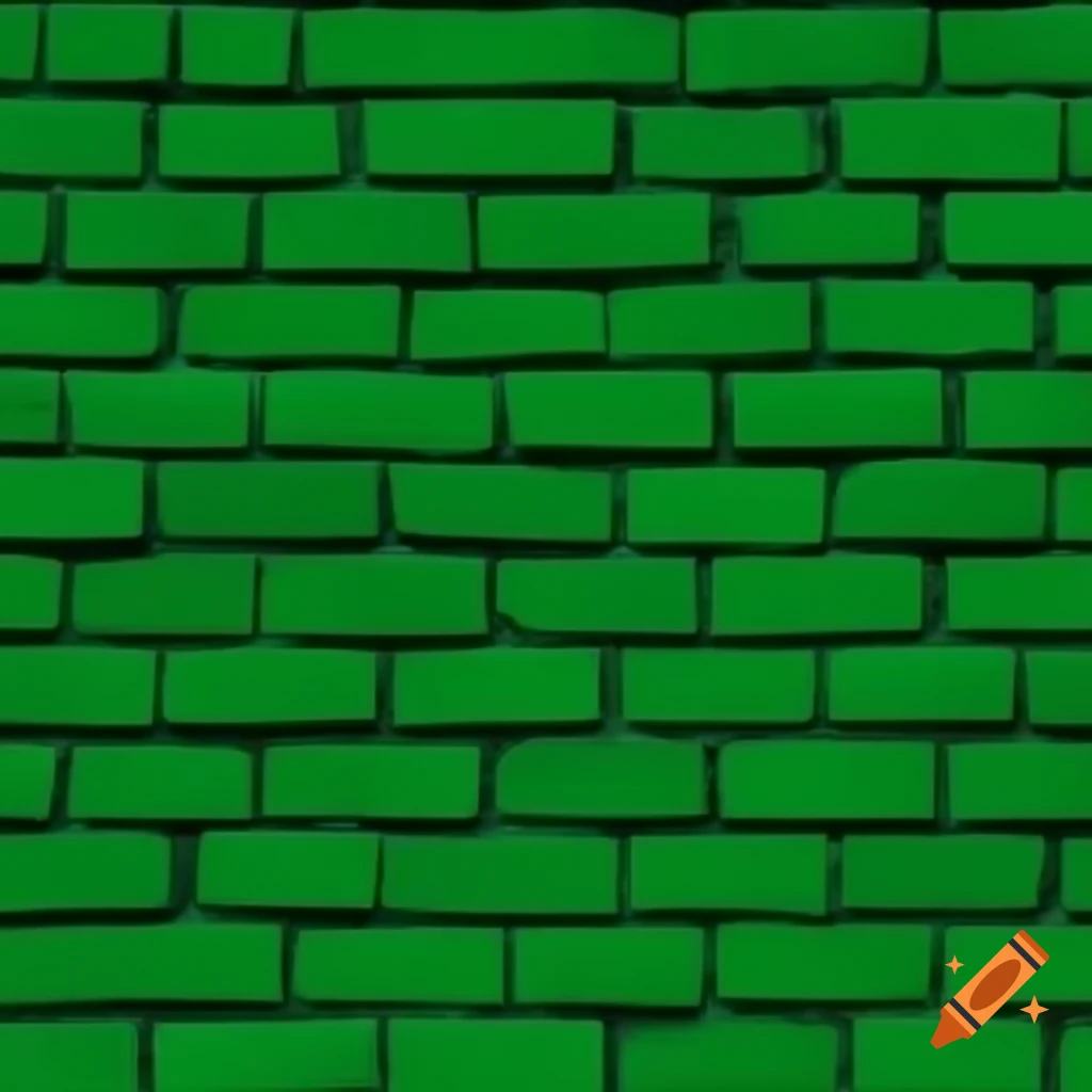 Seamless green brick wall texture