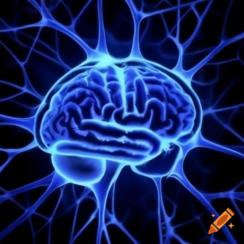 Detailed illustration of brain neurons