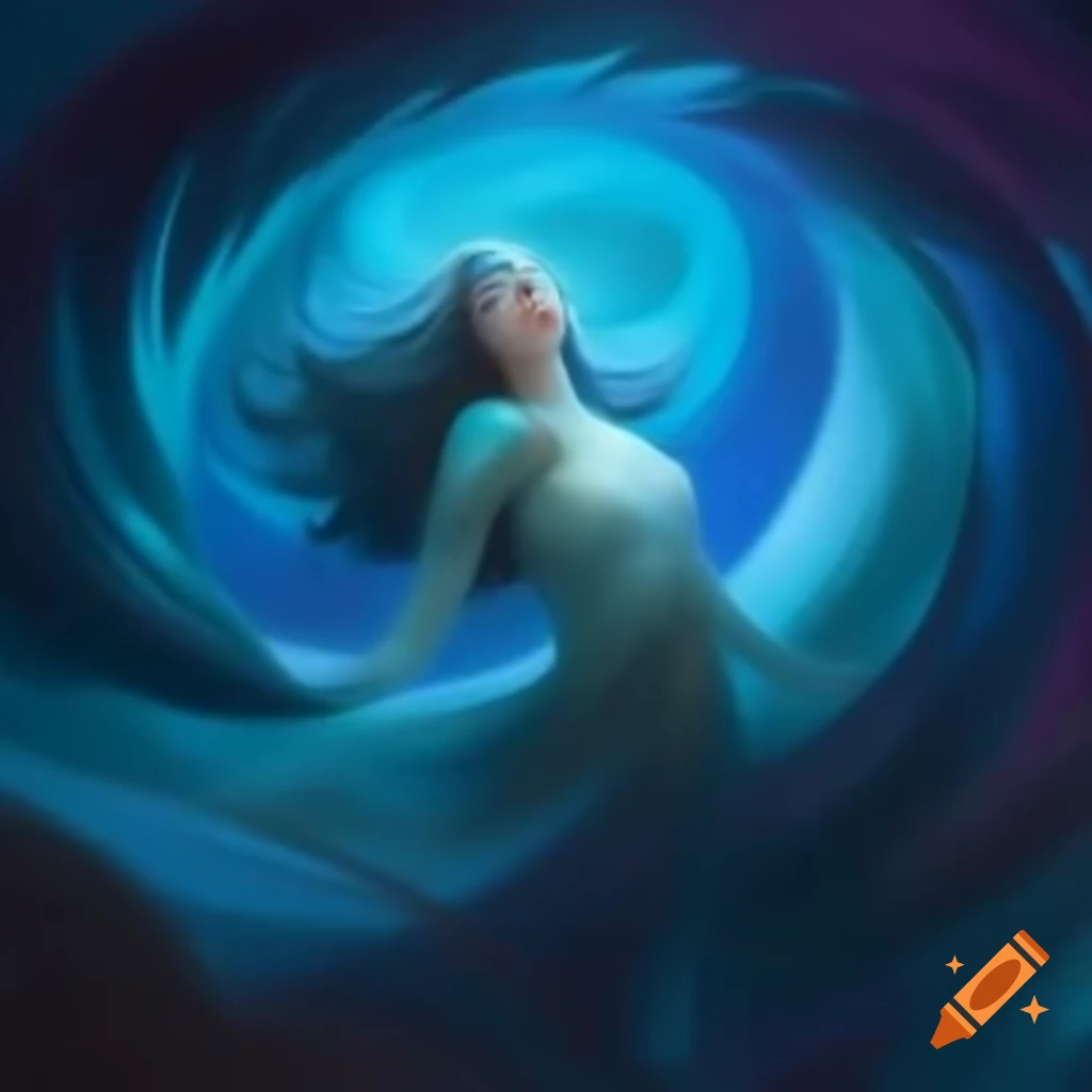 Mysterious kingdom shrouded in azure mist, hinting at untold stories