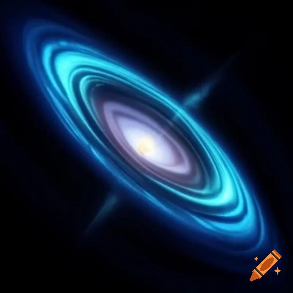 Abstract representation of warp speed in cyan color