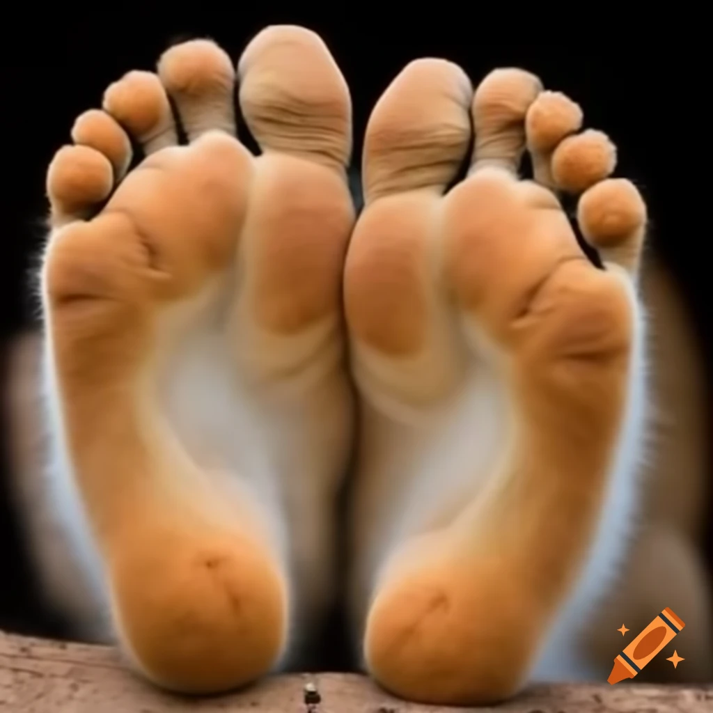 Close-up of Nesquik Bunny's big brown feet