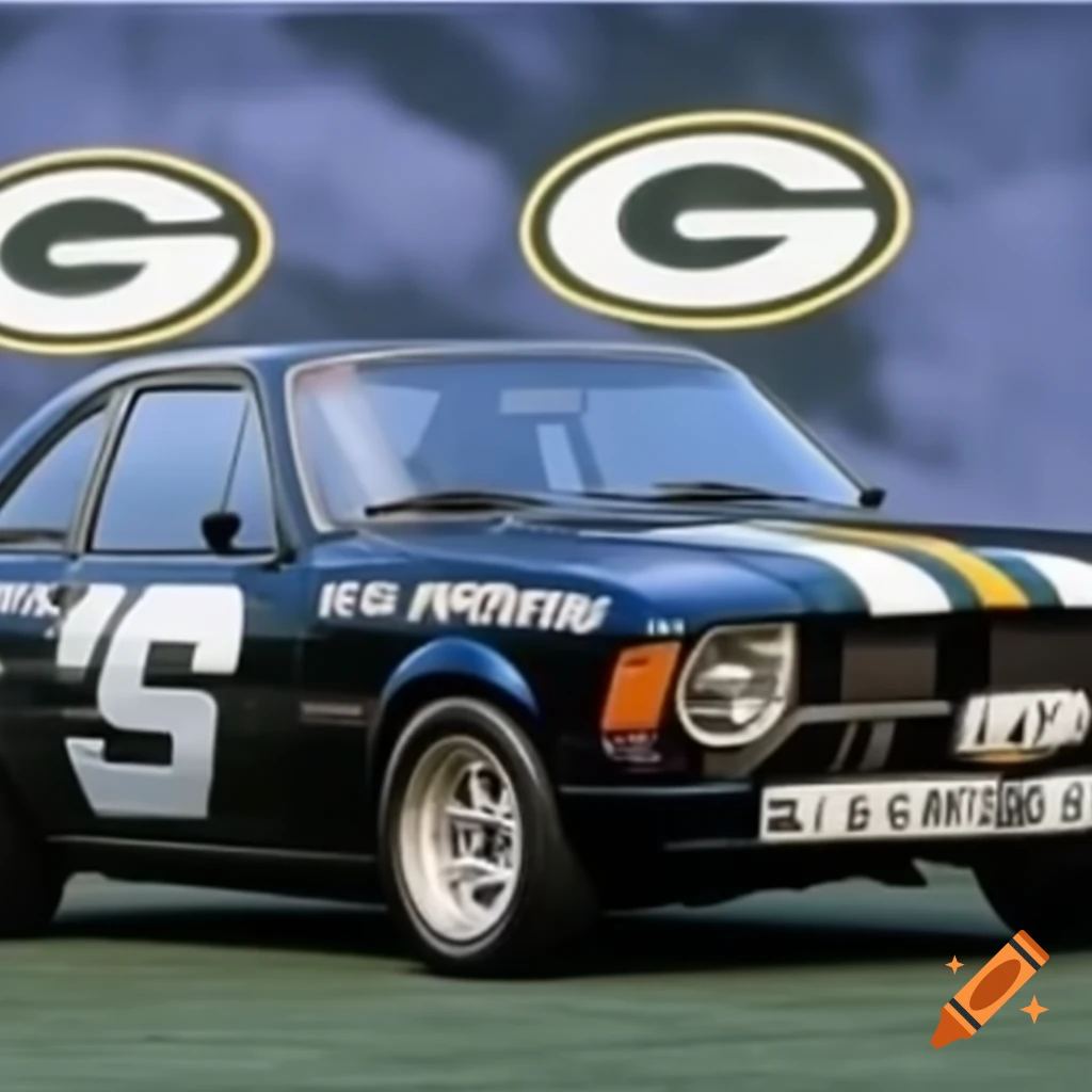 Ford Escort featuring Packers logo