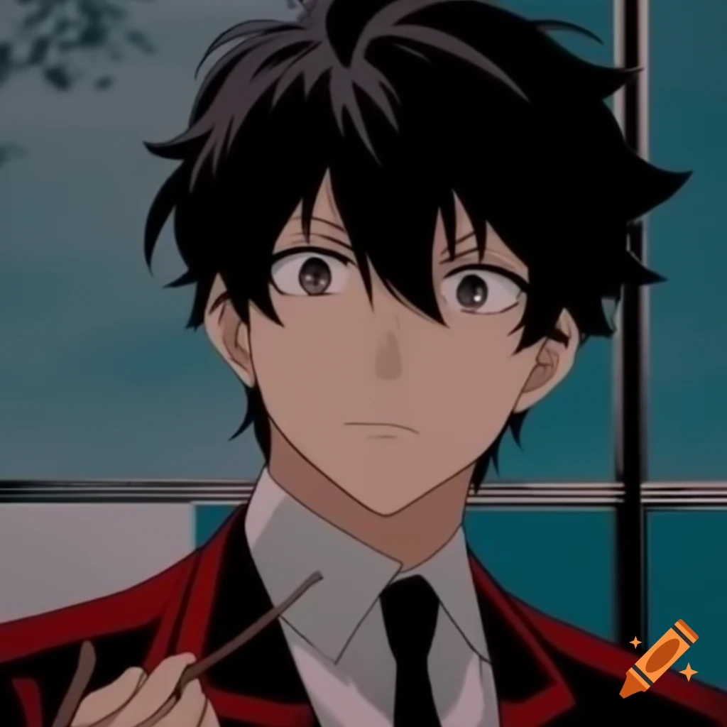 Stylized anime character with attractive features