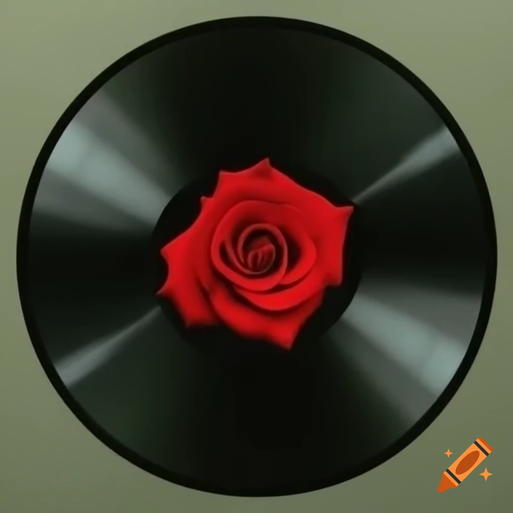 Album cover featuring a rose design