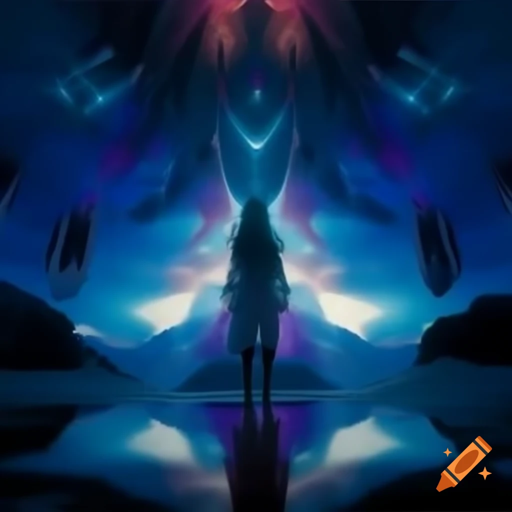Psychedelic Rock Album Cover In Blue And Purple Tones With Ethereal kakashi-kicking-over-fire-hydrant-splashing-water-onto-farm-on-craiyon