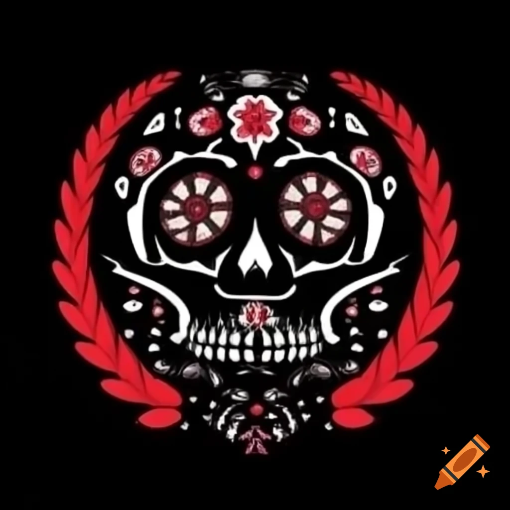 Logo design featuring a stylized dead theme