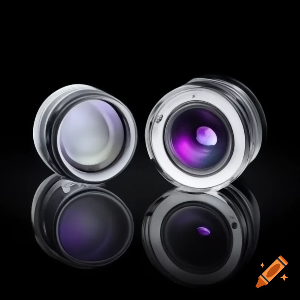 Spectacle lens with one half fogged and the other half crystal clear