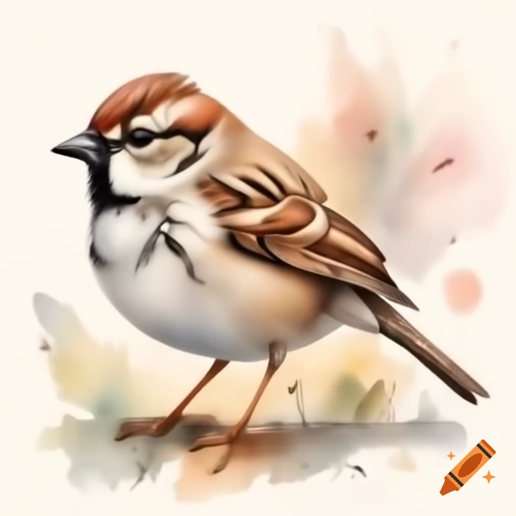 Cute sparrow profile picture, adorable and memorable