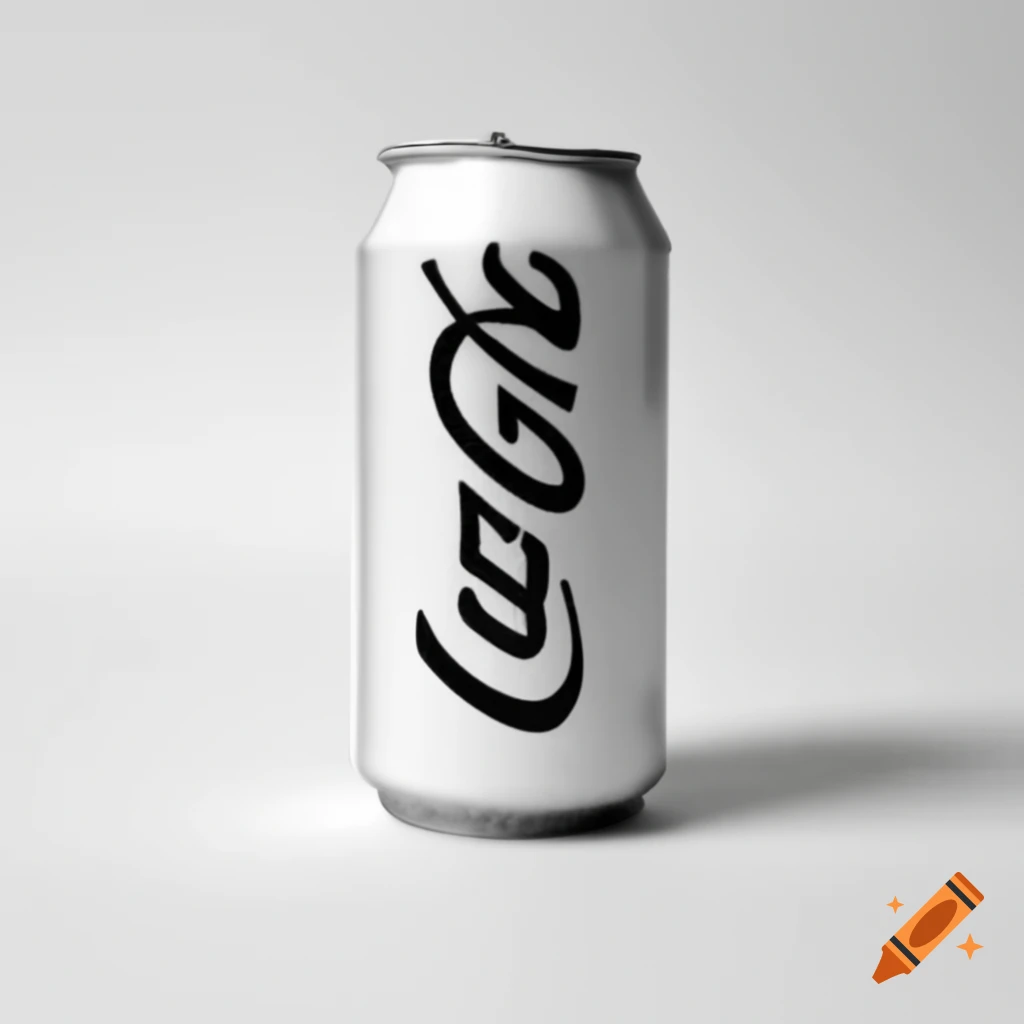 Generic cola soda can on plain background