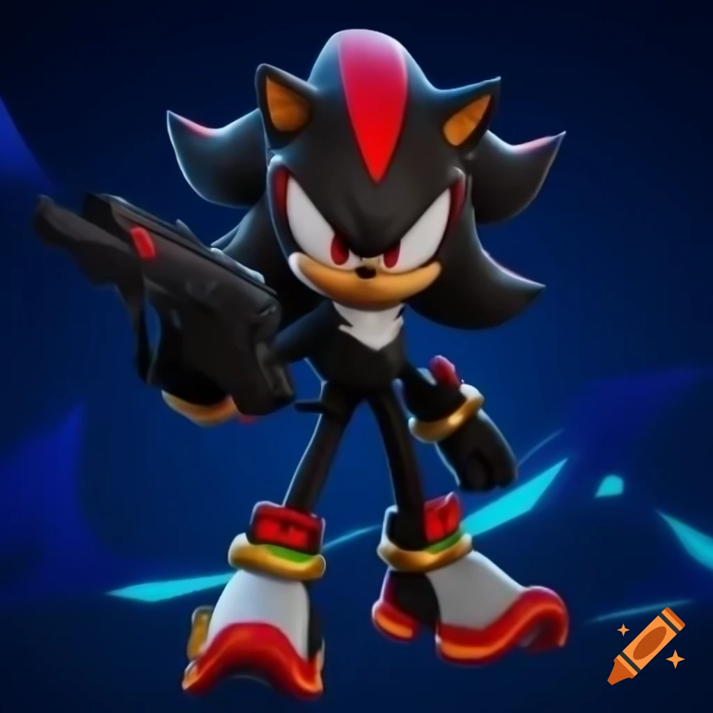 Shadow the Hedgehog character engaging with Valorant video game