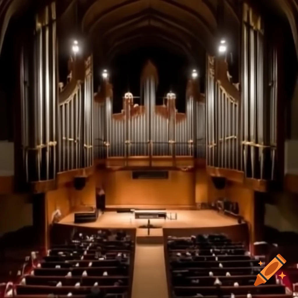 Organ concert in a church setting