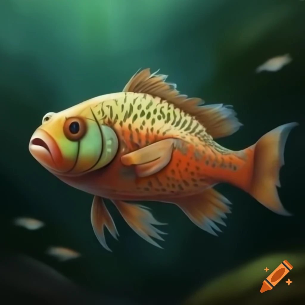 Various types of fish in an aquatic environment
