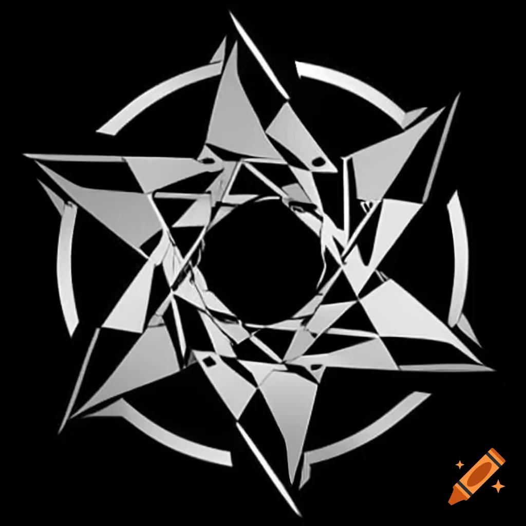 Geometric circle logo design inspired by mystery and cult themes