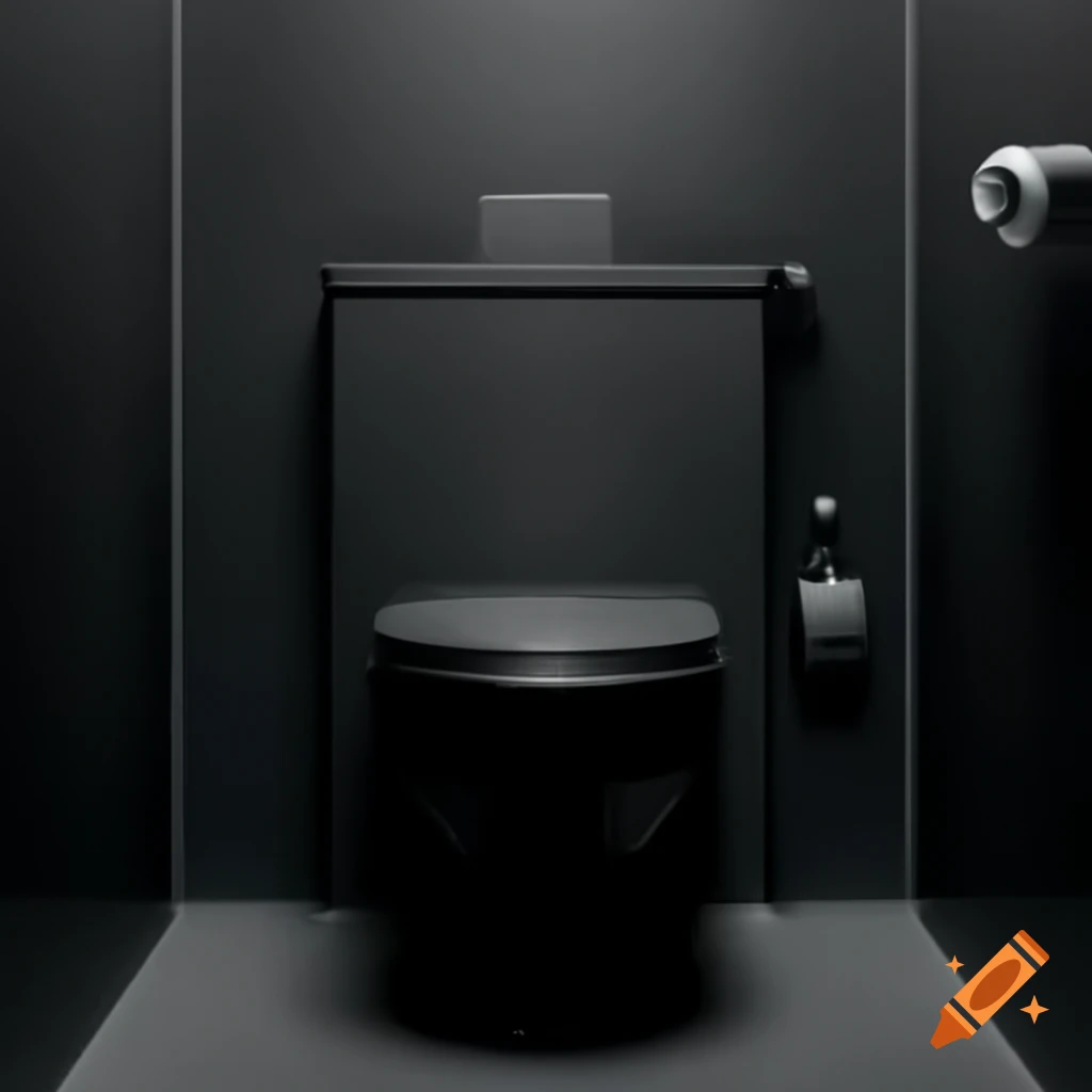 Dark themed toilet design