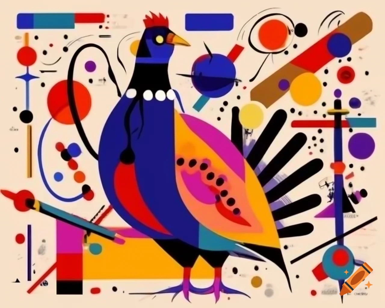 unique-wall-art-design-blending-flat-2d-style-with-modern-staticism