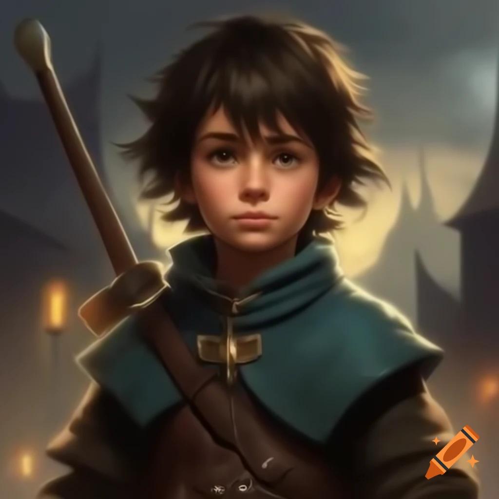 Realistic Cartoon Of Chill Boy In Hoodie And Crown With Round Black realistic-cartoon-of-chill-boy-in-hoodie-and-crown-with-round-black